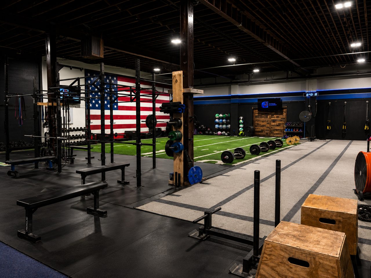 Fitness Academy functional training floor and turf
